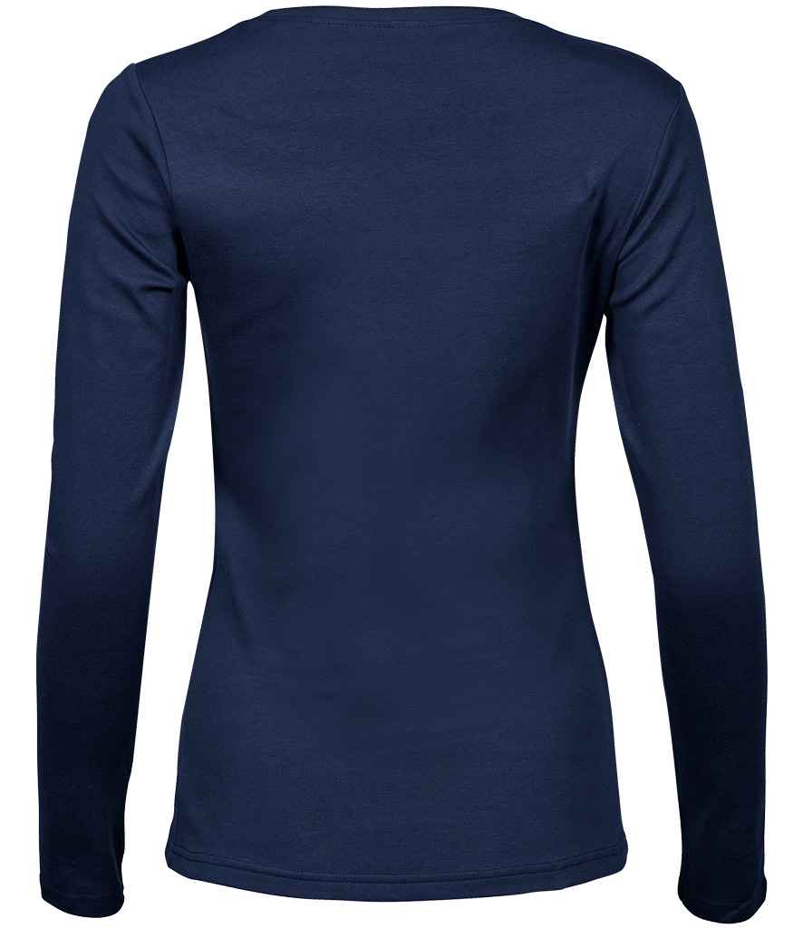 Tee Jays Ladies Long Sleeve Interlock T-Shirt | Navy