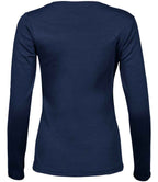 Tee Jays Ladies Long Sleeve Interlock T-Shirt | Navy
