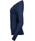 Tee Jays Ladies Long Sleeve Interlock T-Shirt | Navy