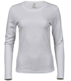 Tee Jays Ladies Long Sleeve Interlock T-Shirt | White