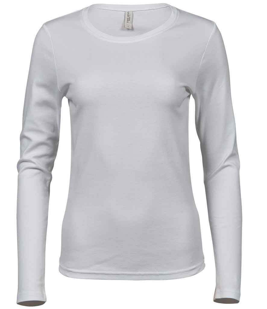 Tee Jays Ladies Long Sleeve Interlock T-Shirt | White