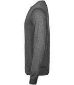 Tee Jays Merino Blend Crew Neck Sweater | Grey Melange