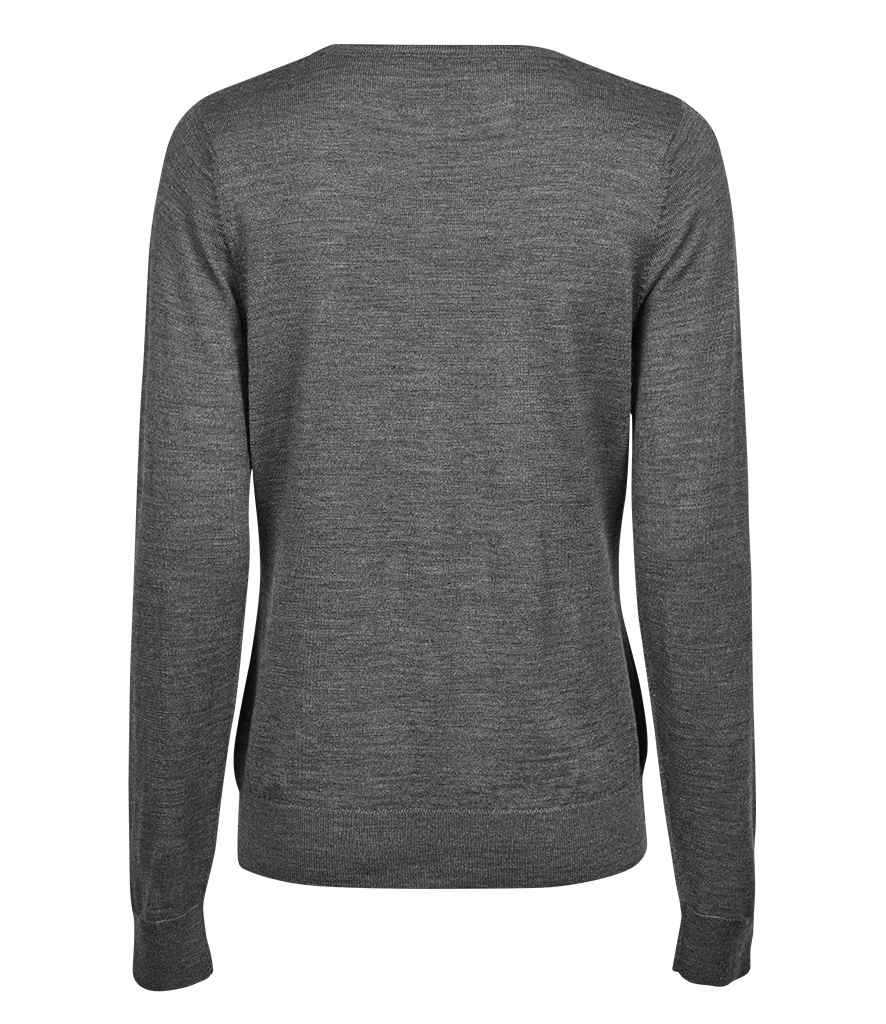 Tee Jays Ladies Crew Neck Sweater | Grey Melange