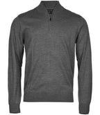 Tee Jays Half Zip Sweater | Grey Melange