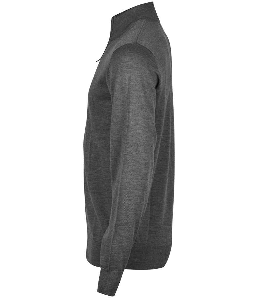 Tee Jays Half Zip Sweater | Grey Melange
