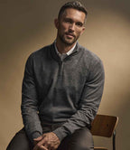 Tee Jays Half Zip Sweater | Grey Melange