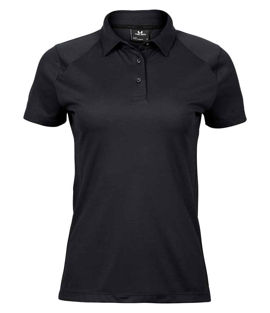 Tee Jays Ladies Luxury Sport Polo Shirt | Black