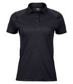 Tee Jays Ladies Luxury Sport Polo Shirt | Black