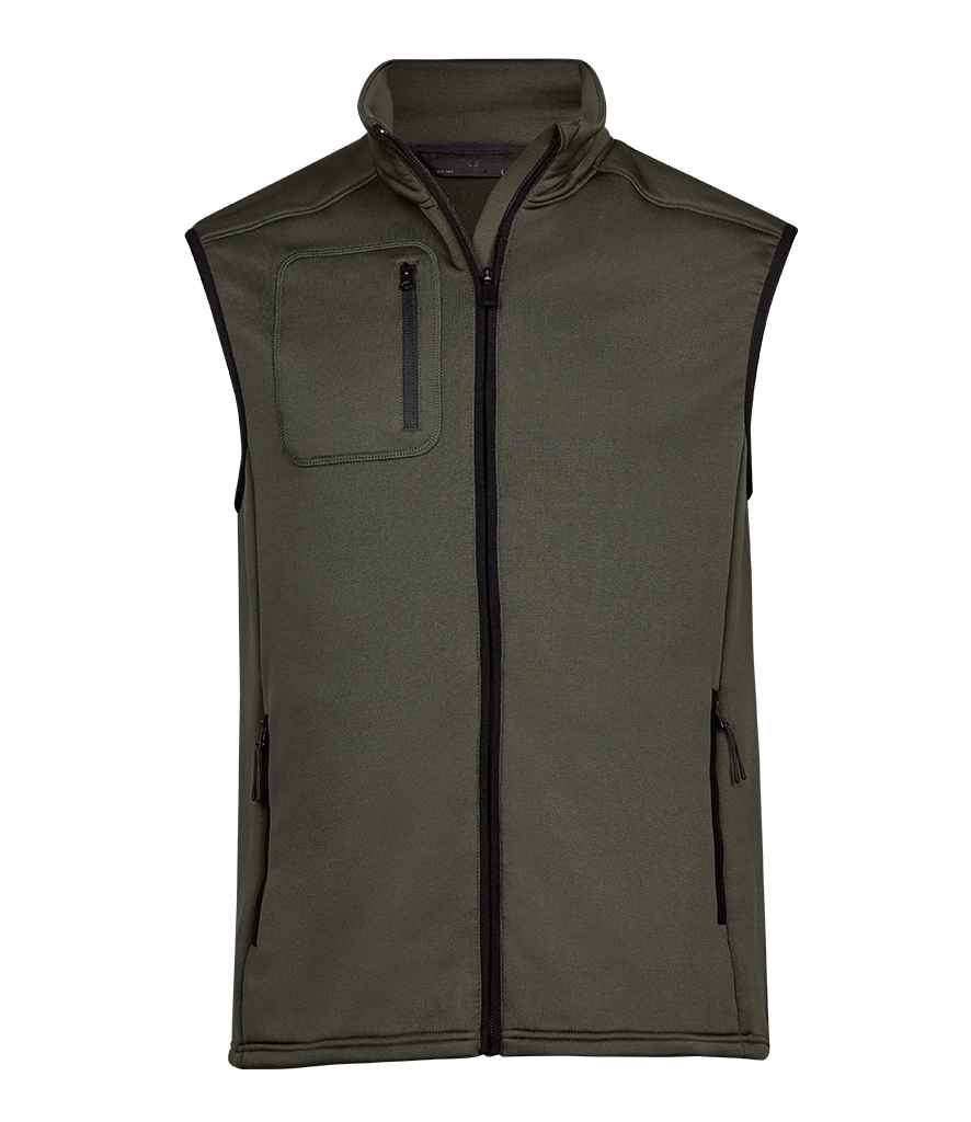 Tee Jays Stretch Fleece Bodywarmer | Deep Green