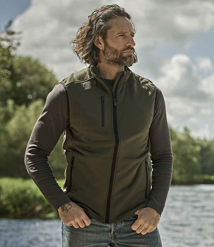 Tee Jays Stretch Fleece Bodywarmer | Deep Green