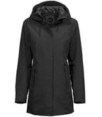 Tee Jays Ladies All Weather Parka Jacket | Black
