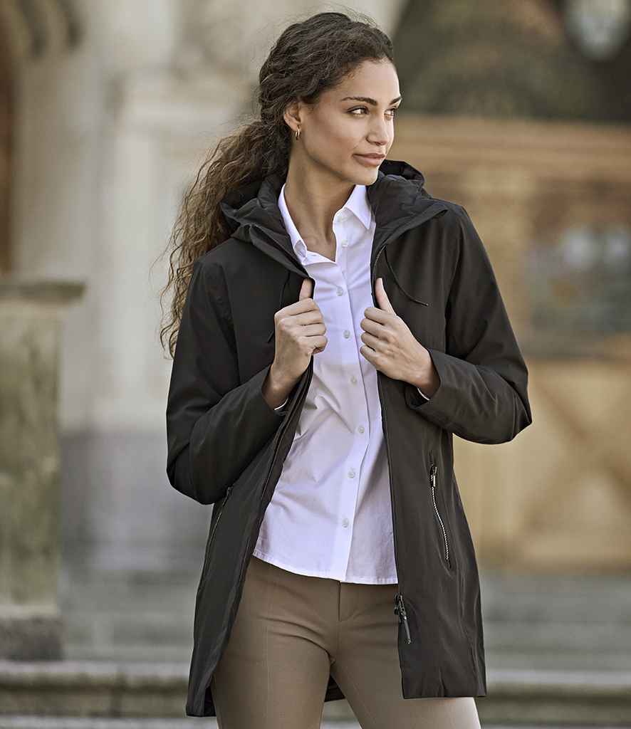 Tee Jays Ladies All Weather Parka Jacket | Black