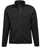 Tee Jays Knitted Outdoor Fleece Jacket | Black