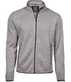 Tee Jays Knitted Outdoor Fleece Jacket | Grey Melange