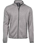 Tee Jays Knitted Outdoor Fleece Jacket | Grey Melange