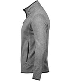 Tee Jays Knitted Outdoor Fleece Jacket | Grey Melange
