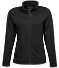 Tee Jays Ladies Knitted Outdoor Fleece Jacket | Black