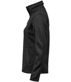 Tee Jays Ladies Knitted Outdoor Fleece Jacket | Black