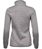 Tee Jays Ladies Knitted Outdoor Fleece Jacket | Grey Melange
