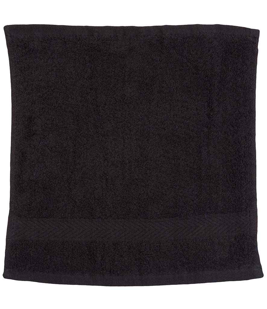 Towel City Luxury Face Cloth | Black