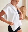 Towel City Luxury Pocket Gym Towel | White
