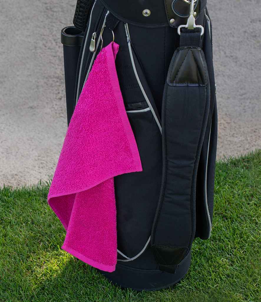 Towel City Luxury Golf Towel | Fuchsia