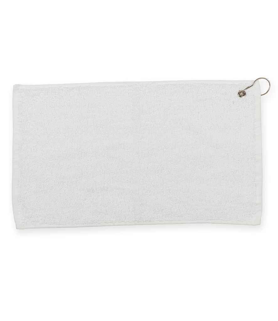 Towel City Luxury Golf Towel | White
