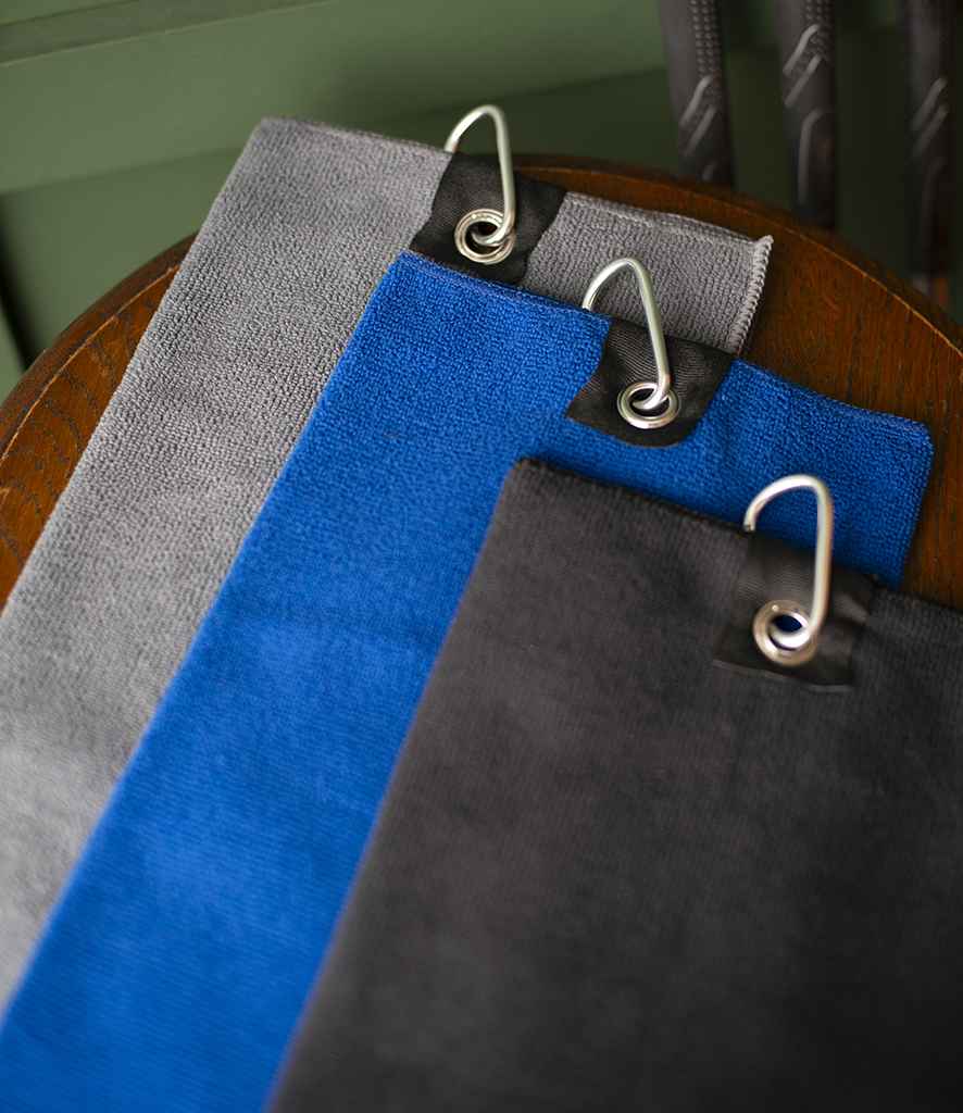 Towel City Microfibre Golf Towel | Steel Grey
