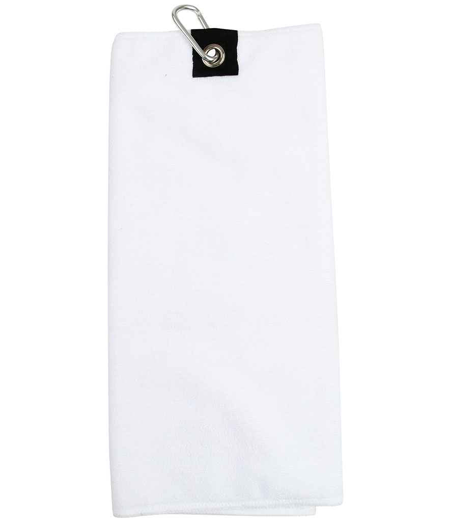 Towel City Microfibre Golf Towel | White