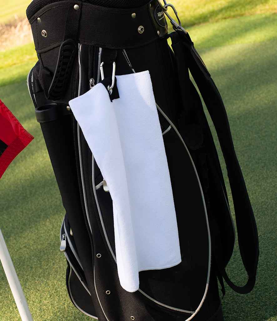 Towel City Microfibre Golf Towel | White