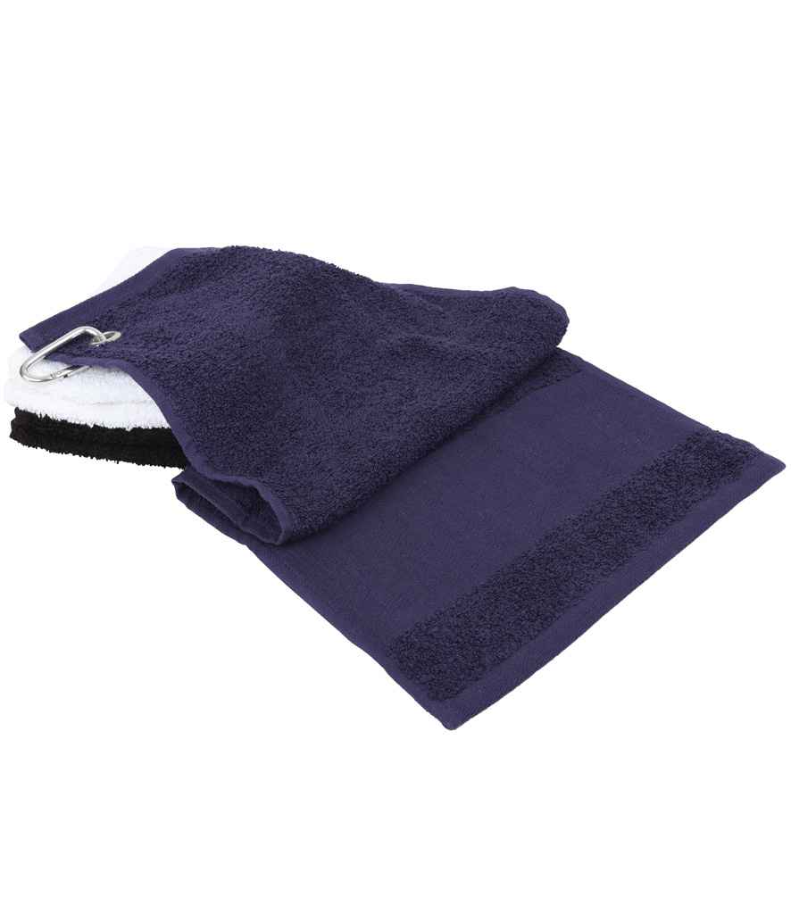 Towel City Printable Border Golf Towel | Navy