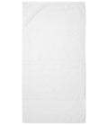 Towel City Printable Border Hand Towel | White