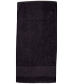 Towel City Printable Border Bath Towel | Black