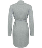 Towel City Ladies Cotton Wrap Robe | Heather Grey