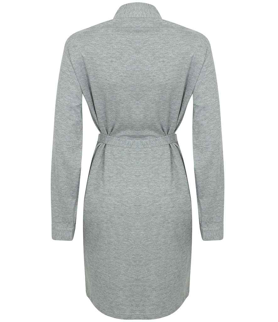 Towel City Ladies Cotton Wrap Robe | Heather Grey