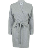 Towel City Ladies Cotton Wrap Robe | Heather Grey