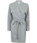 Towel City Ladies Cotton Wrap Robe | Heather Grey