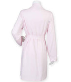 Towel City Ladies Cotton Wrap Robe | Light Pink