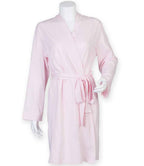 Towel City Ladies Cotton Wrap Robe | Light Pink