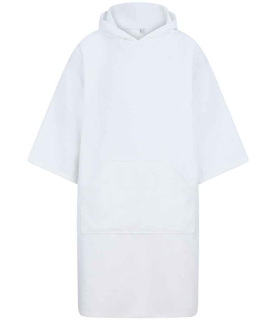 Towel City Adult Poncho | White