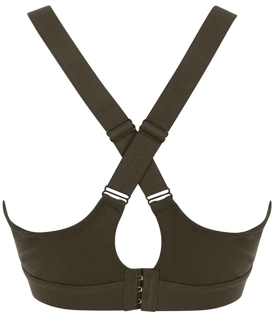 Tombo Medium Impact Core Bra | Olive Green