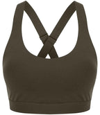 Tombo Medium Impact Core Bra | Olive Green