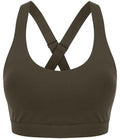 Tombo Medium Impact Core Bra | Olive Green
