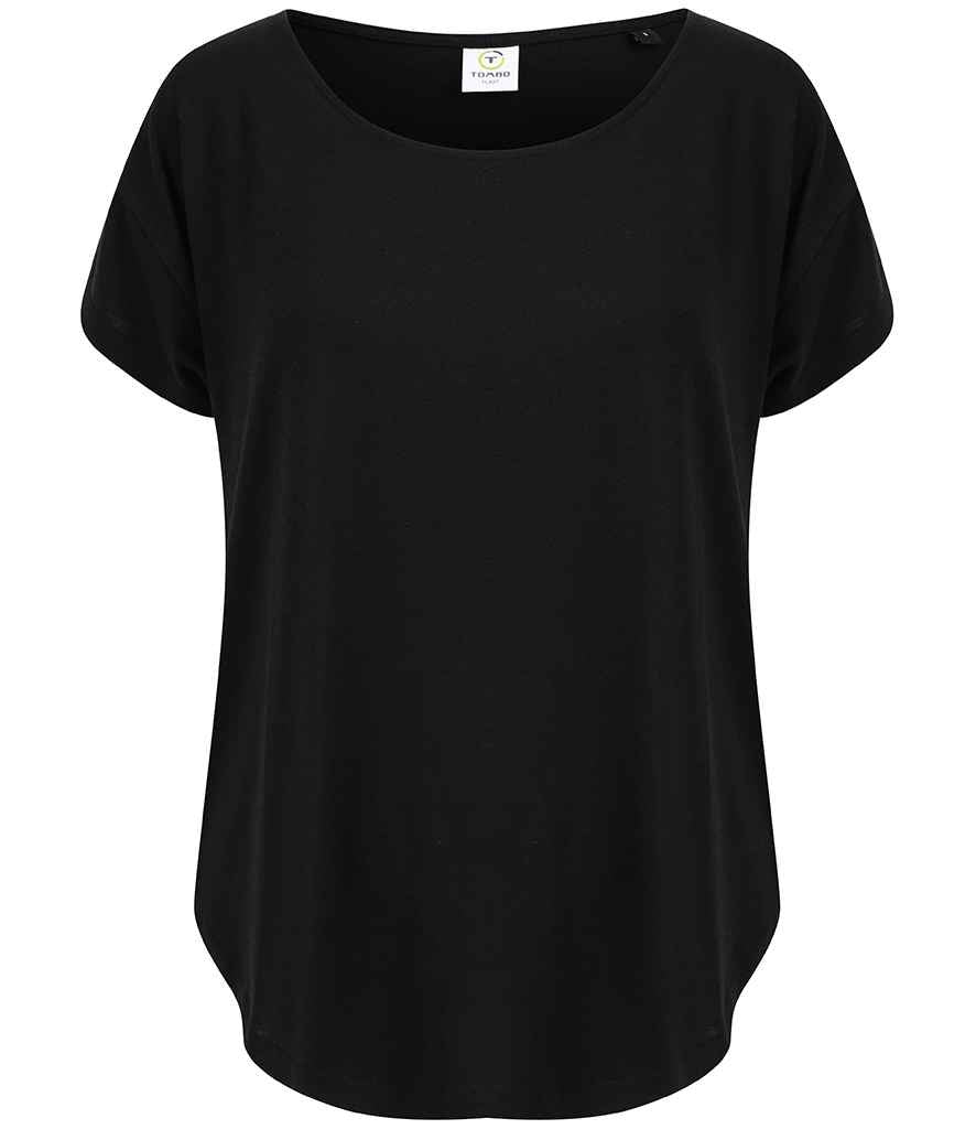 Tombo Scoop Neck T-Shirt | Black