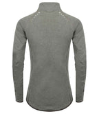 Tombo Ladies Long Sleeve Zip Neck Performance Top | Grey Marl