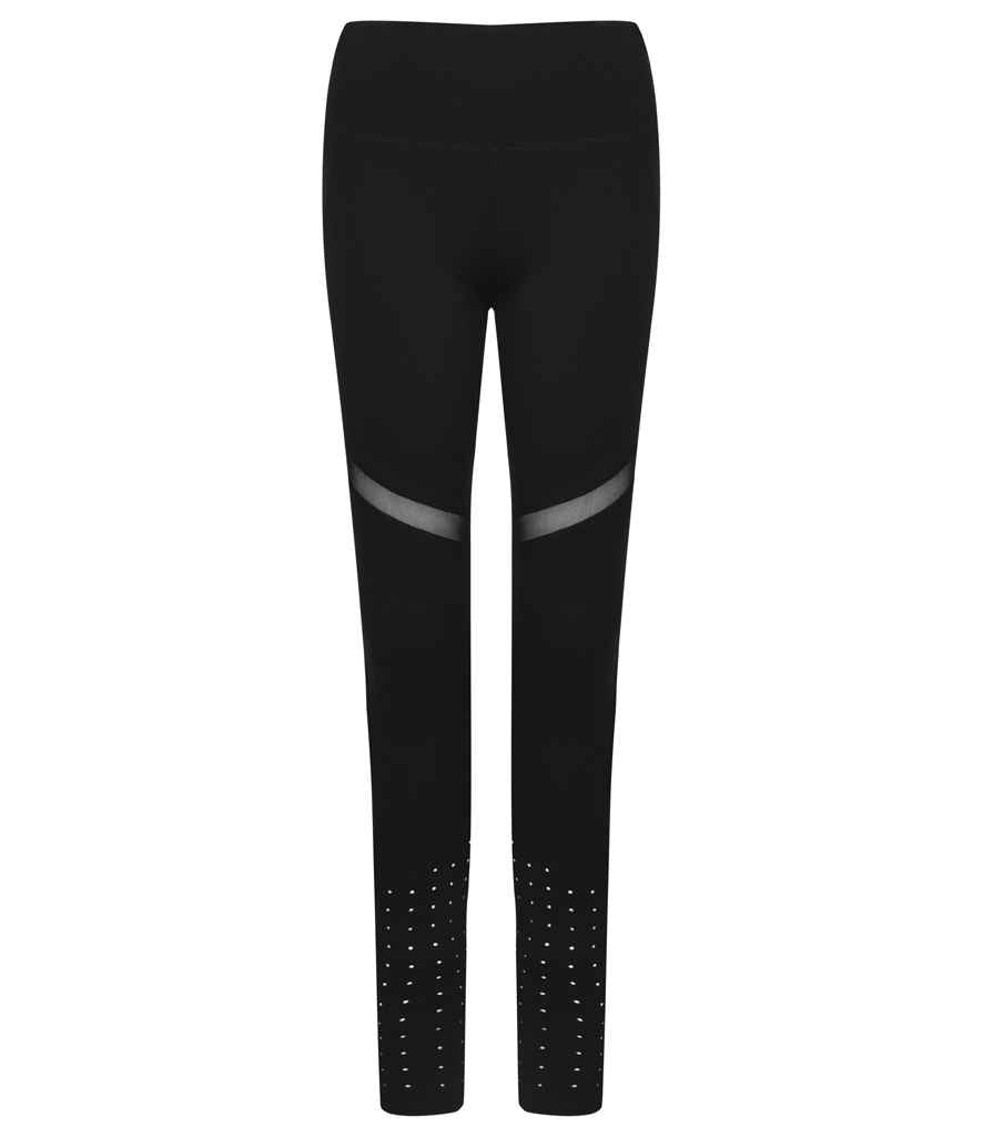 Tombo Ladies Panelled Leggings | Black