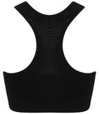 Tombo Ladies Seamless Crop Top | Black