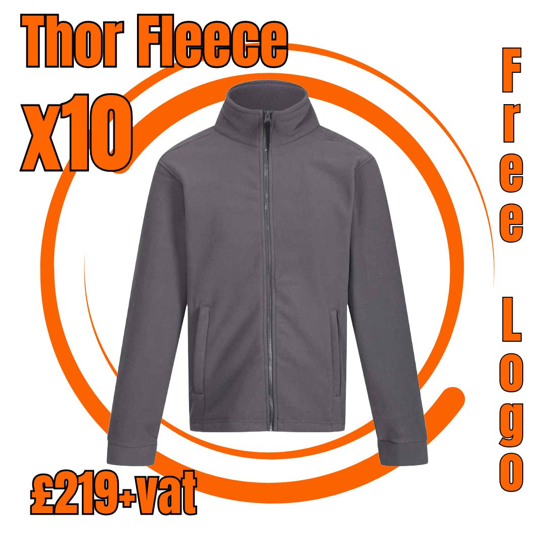 10x Thor Fleece package including embroidered logo