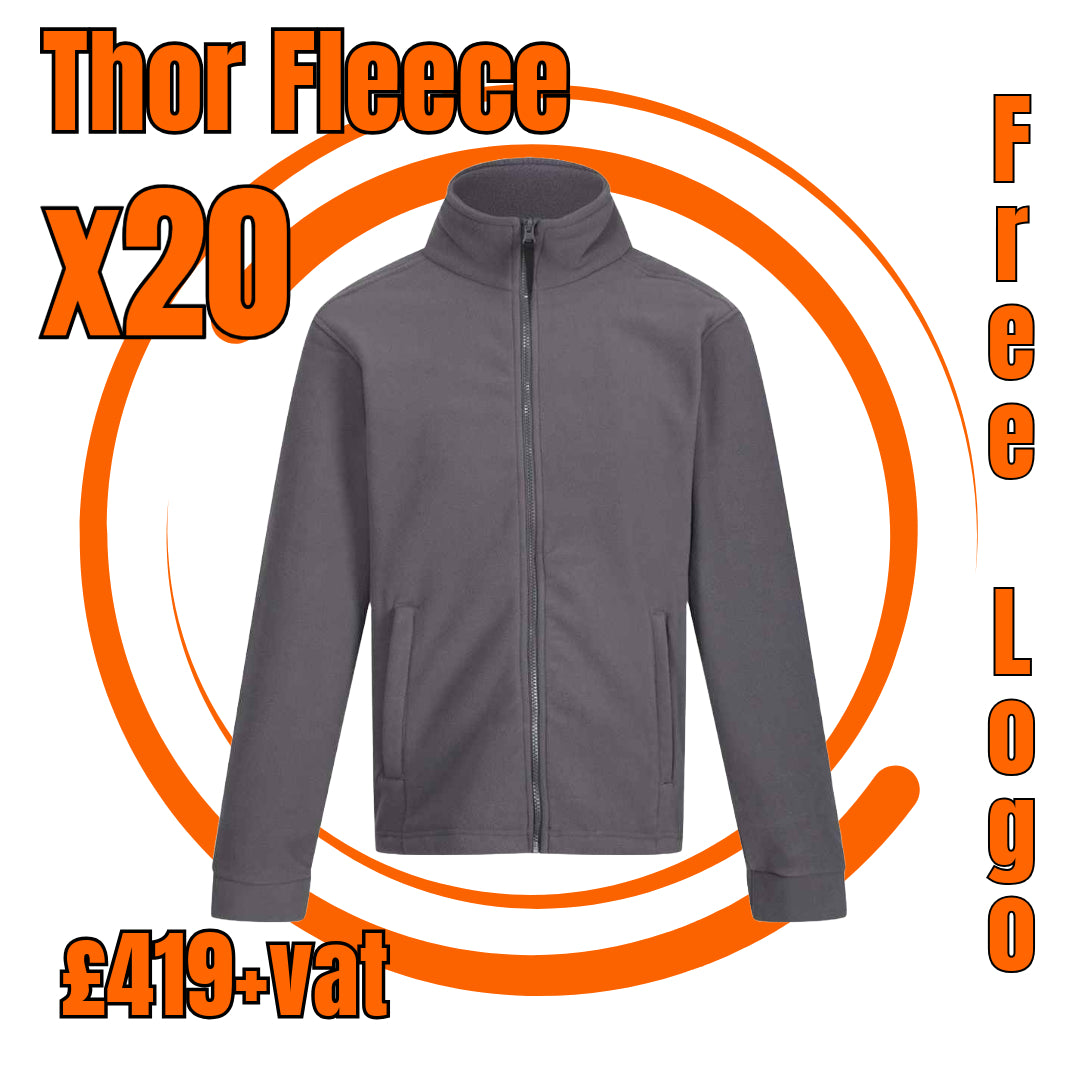 20x Thor Fleece package including embroidered logo