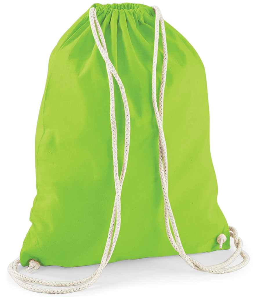 Westford Mill Cotton Gymsac | Lime Green
